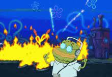 In order to save money, mr. Spongebob Brain On Fire Gifs Tenor
