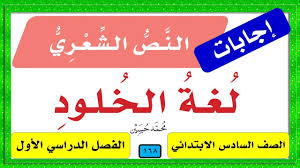 حل تدريبات نص لغة الخلود الصف السادس 1441 ف1 الطبعة الجديدة Youtube
