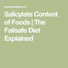 Salicylate Content Of Foods The Failsafe Diet Explained