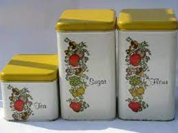 Loma plastic turn a bin 70s vintage plastic canister set kitchen lazy susan. Retro Kitchen Canisters