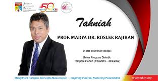 Terima kasih telah menjadi bahu yang selalu bisa diandalkan. Tahniah Pelantikan Ketua Program Dietetik Faculty Of Health Sciences