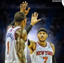 Carmelo And Amare New York Knicks Sports Baseball Cards