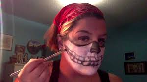 skeleton biker makeup