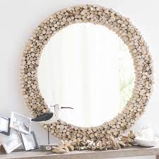 mirrors rectangular round unique mirrors miroir bois flotte miroir bois miroir design