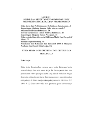 Semoga perkongsian ini bermanfaat buat anda dalam memberi gambaran urusan dalam perkhidmatan penjawat awam bermula daripada lapor diri sehinggalah pemberian penjawat awam. Pdf Sosial Dan Kepertanggungjawaban Dari Perspektif Etika Kerja Dan Perkhidmatan