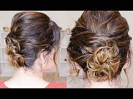 Are you having a bad hair day? Simple Updo For Curly Hair Youtube