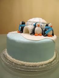 Birthday Cake Design For Sister In Law Penguin Cake Holiday Cakes Cake Penguin Cakes
