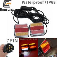Eonstime 1 Set 12v 10m 10 Led Trailer Light Kit Tail Light Trailer Lights License Plate Light Lamp High Quality Waterproof Ip68 Truck Light System Aliexpress