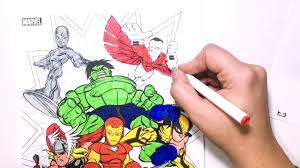 You must have seen their actions in fighting crime. The Avengers Hero Squad Hulk Capitan America Thor Wolverine Coloring Pages For Kids 0002 Youtube