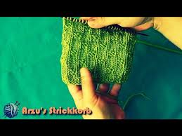 Anleitung zum stricken des reismusters. Einfaches Rechts Links Strickmuster Youtube
