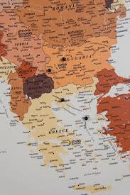 Die europäischen länder farblich hervorgehoben (landkarte von europa). Europa Pinnwand Karte Braun Detailliert Tripmapworld De