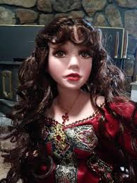 26" PORCELAIN RUBY WINTER'S PRINCESS PAT DEZINSKI DANBURY MINT LIMITED LE  DOLL