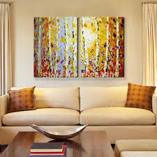 Traditional, sleek & modern, contemporary, meditative, eclectic Handpainted Modern Home Decor Painting Living Room Hall Wall Art Picture Thick Colors Tree Autumn Scenery Oil Painting On Canvas Decorative Painting Oil Paintingpaintings On Canvas Aliexpress
