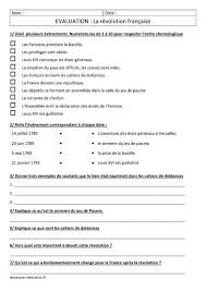 Revolution Francaise Cm1 Cm2 Evaluation La Revolution Francaise Cm2 Francais Cm1 Revolution Francaise