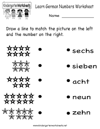 learn german numbers worksheet free kindergarten learning worksheet for kids