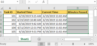 The result will be an integer that represent the days between dates. Calculate Minutes Between Date Time In Microsoft Excel