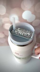 40 oz Tumbler Name Plate, Personalized Tumbler ID Tag, Straw Topper,  Tumbler Lid Topper, Stanley Cup Accessories, Stanley Name Plate