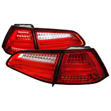 Spec D Led Tail Lights Vw Golf Gti Mk7 2015 2017 Smoke Red Or Clear Led Tail Lights Tail Light Volkswagen Gti