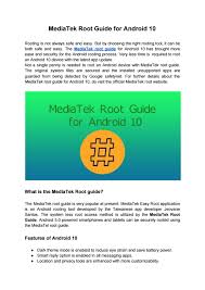 Are you looking for mediatek easy root download? Mediatek Root Guide For Android 10 By Cathy Ashley Issuu