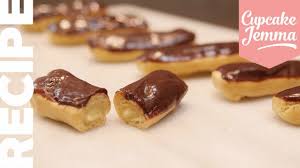 Easy Chocolate Eclairs Recipe Cupcake Jemma Youtube Eclair Recipe Cupcake Jemma Chocolate Eclair Recipe