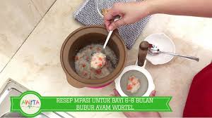Resep Makanan Pendamping Asi Untuk Bayi 6 8 Bulan Bubur Ayam Wortel Sehat Dan Bergizi Youtube