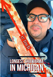 Cheesiest Longest Chicken Shawarma in Michigan at King's Bakery