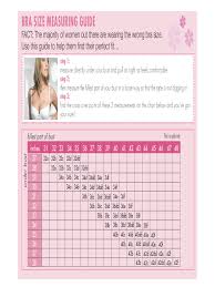 The band is what should do the majority of the work supporting your breasts, not the straps. Bra Size Chart 6 Free Templates In Pdf Word Excel Download