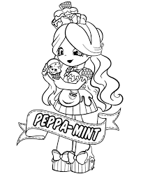 Your favorite little characters come to life with their own television show and doll line. Shopkins Peppa Mint Coloring Page To Print