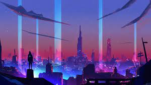 Get a fantastic wallpaper for your screen. 2560x1440 Neon Wave Futuristic City 1440p Resolution Wallpaper Hd Artist 4k Wallpapers Images Photos And Background Wallpapers Den