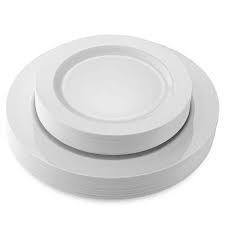 Over a year ago problem with this answer? 50 Disposable White Heavy Duty Plastic Plates 25 Dinner Plates And 25 Dessert Or Appetizer Plates Premium Combo Buy Online In Cayman Islands At Cayman Desertcart Com Productid 101872658