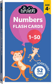 Teaching numbers has never been this cute and easy! Junior Explorers Numbers 1 50 Flash Cards Small Format Flash Cards Early Learning Children Hinkler
