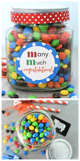 Choose from personalised champagne, flowers, chocolates, teddy bears, food gifts and much more; Fun M Ms Congratulations Gift Idea Congratulations Gift Congrats Gifts Diy Teacher Gifts