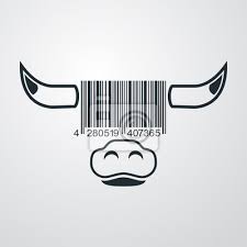 ⬇️ get free icons for graphic design, ui, social media, and mobile. Icono Plano De Barras Cabeza Vaca En Fondo Degradado Fototapete Fototapeten Lebensmittel Markt Porterhouse Scanner Myloview De