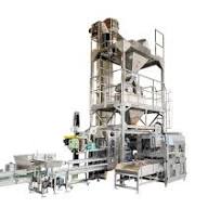 Línea de envasado y empaquetado de máquina para bolsas de papel kraft  tejido PP grande y pesada de boca abierta totalmente automática para  10kg/25 Kg/50kg arroz/comida para mascotas azúcar sal frijol