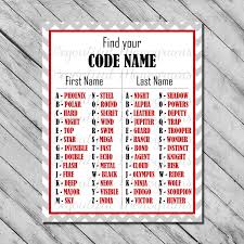 To create a new game or join an existing game, enter a game identifier and click 'go'. Printable Code Name Chart For Spy Birthday Party Spy Party Diy Birthday Party Games James Bond Party