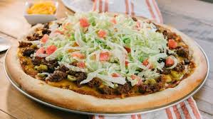 Garth S Taco Pizza Recipe Taco Pizza Puppy Chow Recipes Food Network Recipes