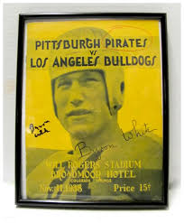 Byron Raymond "Whizzer" White Signed Pittsburgh Pirates Program
