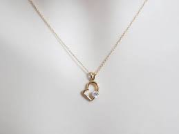 Cubic Heart Gold Necklace Love Necklace Lovers Best Gold Heart Necklace Love Necklace Gold Necklace