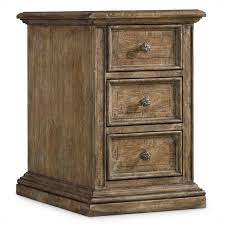Wood cabinets are a classic feature in any kitchen. Hooker Furniture Solana 3 Drawer Chairside Chest In Light Oak 5291 80114