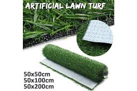 The rubber backing that is found on most fake grass rugs will not. Dick Smith 50x200cm Artificial Fake Synthetic Grass Rug Garden Landscape Lawn Carpet Mat Turf Artificial Green Grass Lawn 50cm By 200cm Home Garden Yard Garden Outdoor Living