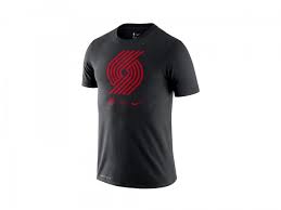 The portland trailblazers logo consists of big wordmark portland, the trail blazers below and a duo color pinwheel above. Nike Nba Portland Trail Blazers Logo T Shirt Basketballshop24 De