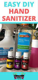 Homemade Hand Sanitizer Easy Diy Recipe Hand Sanitizer Alcohol Diy Food Recipes
