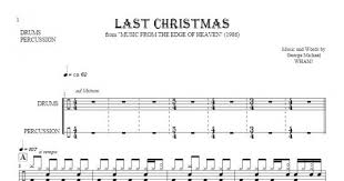 The full transcription of matrix (comping + solo section). Last Christmas Notes For Drum Kit And Percussion Instruments Playyournotes