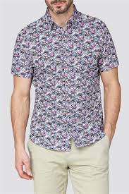 You'll find a variety of colors to build on without the busy pattern of a print. Jeff Banks Multi Coloured Floral Print Shirt Suit Direct