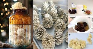 So Konnt Ihr Zapfen Bleichen Weihnachtsdeko Videoanleitung Cooletipps De Fruhlingsdekoration Weihnachtsdeko Weihnachtsstern Basteln