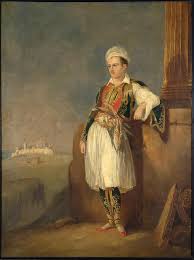 Unknown Painting Portrait Of Lord Byron By Unknown Art Benaki Museum Lord Byron