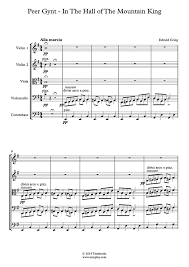 Maybe you would like to learn more about one of these? Kontrabass Musiknoten Peer Gynt In Der Halle Des Bergkonigs Grieg