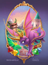 Spyro The Dragon Spyro The Dragon Dragon Art Spyro And Cynder