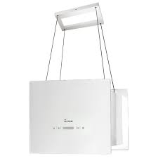Hotte Aspirante Design Hotte Decorative Ilot 40cm Inox Verre Blanc Extra Silencieux Led Touches Sensitives Montage Cable Achat Vente Hotte Cdiscount