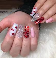 About 13% of these are acrylic powder, 0% are artificial fingernails. Valentine Nails Acrylic Nails Valentine S Day Nail Designs Diy Nail Designs Coffin Nails Designs
